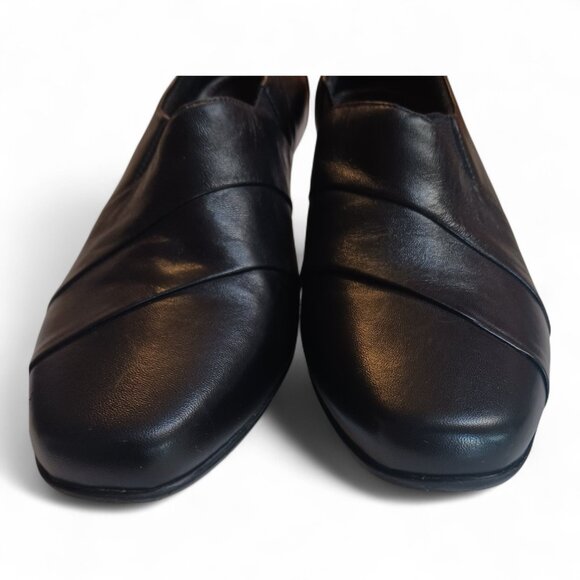 Aravon by New Balance Black Leather Comfort Shoes – Size 10.5B Orthotic Friendly - Picture 12 of 16